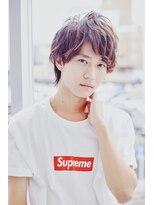 クレスト 近江八幡店(CREST) マッシュツーブロックメンズパーママッシュウルフメンズカット