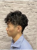 波巻き/スパイラル/マッシュ/ツーブロック