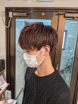 コワファーストナガサキシャンプーボーイ(COIFF1RST NAGASAKI SHAMPOO BOY) コンパクトマッシュ×アッシュブラウン