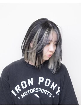 ルプラ ガーデン(le-pla garden) インナーカラー#切りっぱなしボブ#ケアブリーチ#ダブルカラー