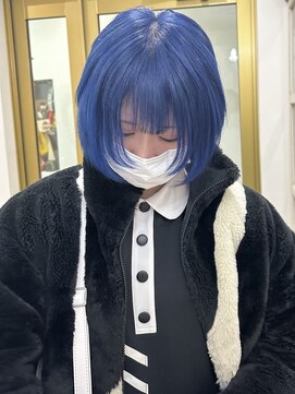 ハチ(HACHI) 色落ちも可愛い！！ブルーカラー