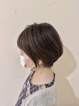 アイディール 心斎橋店(:ideal) 30代40代50代抜け感ショートレイヤーブラウンベージュ