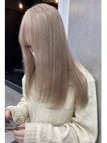 キラ 原宿(KILLA)&nbsp;黒髪カタログ/グレーベージュ/レイヤーロング/アッシュカラー