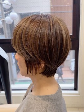 アッシュ 大泉学園店(Ash) 【白髪染めに見えない白髪染め】丸みショートボブ