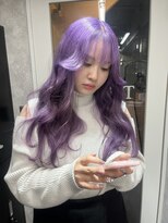 ティアム 渋谷店(Tiam shibuya) ラベンダー/バイオレット/美髪/切りっぱなし/ピンクブラウン