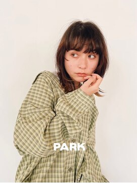 パーク(PARK) 顔まわりカット顔まわりレイヤーニュアンスパーマウルフレイヤー
