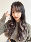 ホワイト系インナーカラー
