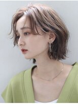 ヘアメイク アージュ 大野城 下大利店(HAIR MAKE age) ミディアムボブ　フェイスレイヤー　外ハネアレンジ