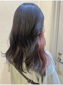 インナーカラーピンク