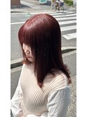 どの季節にもあう暖色艶カラー