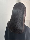 艶髪 ロングヘア 縮毛矯正 美髪 髪質改善 横浜 顔周りカット