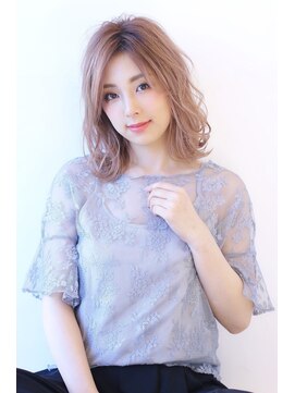 オーロ 千里山店(ORO) 20代30代40代50代ボブルフネビージュ小顔ワンレンショート