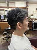 メンズショート/ツイストスパイラルパーマ