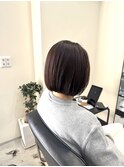 ぱつっとボブ