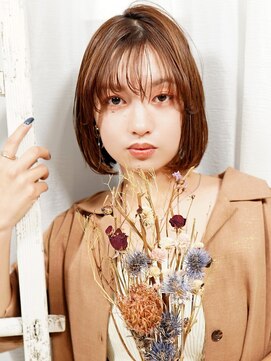 ラフィス ヘアー エラン 東尾道店(La fith hair elan) 【La fith】丸みボブ×フォギーベージュ