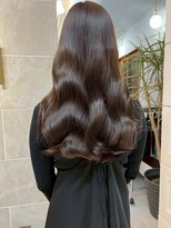 オズ 郡山桑野店(OZ)&nbsp;ミニウルフチェリーブラウンホワイトグレージュフェザーパーマ