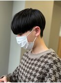 黒髪マッシュナチュラルマッシュメンズヘア韓国ツーブロック