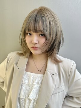 エアー 青山(AIR) デザインカラーインナーカラーウルフレイヤーカット