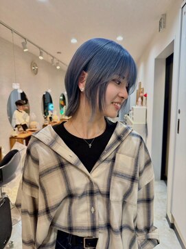 モト 船橋(moto) ロングヘア/韓国風パーマ/顔周りレイヤー/韓国/船橋/京成船橋