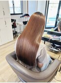 髪質改善ストレート・ピンクブラウン・カシスブラウン