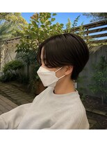 テントヘアー(tent hair)&nbsp;ナチュラルで抜け感のあるショートボブ