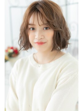 エイトサロン 八潮(8salon) 八潮/髪質改善/ヘーゼルブラウン×小顔エアウェーブパーマm