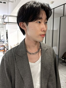 暗めカラー/韓国風巻き/レイヤーカット/髪質改善/縮毛矯正/銀座