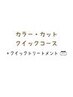 【クイックコース】カラー+カット+ビュアtr+クイックtr