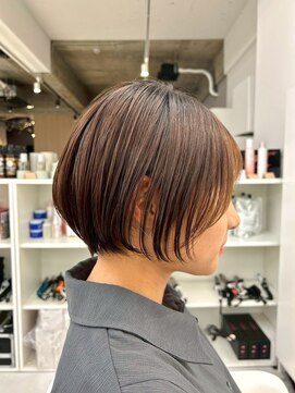 ジュベ 別府店(juve.) 別府ショートボブ顔まわりレイヤーカット髪質改善カラー