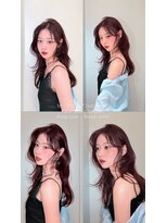 カノイ 銀座中央通り(KANOI)&nbsp;透明感ボルドーベージュ × くびれ韓国レイヤー