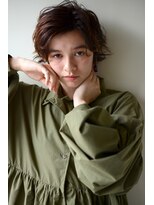 ガレージ バイ グリーン 原宿 表参道(Garage by green)&nbsp;【loki】かきあげショートパーマ