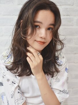 ラルマミット(lalma mit) 【アースカラー】アップバングで涼しげヘア【くびれヘア】