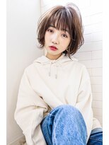 クラン(clan) 小顔ウルフ#マロンベージュAラインボブ