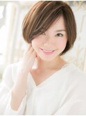 *mod's姪浜*…ナチュラルモードアシンメトリー前髪なしショートe