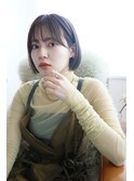 丸みミニボブ20代30代40代前下がりひし形大人可愛い