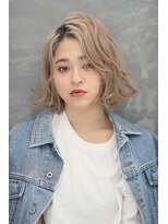 エヌプラス(N+)&nbsp;黒髪グラデヘアーオリーブグレー小顔に見せるヘアココアベージュ