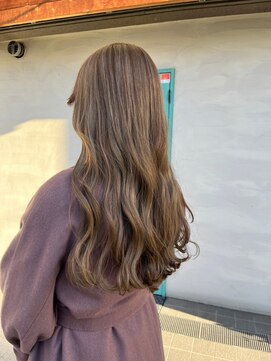 ロダット 横浜(LODAT by little) マロンベージュハイライトロング【LODAT横浜】