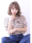 ことりベージュローライト大人かわいい小顔スリークボブ大人ボブ