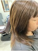 簡単に艶髪です