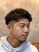 ヘアー クリエイト 縁(Hair Create en) アップバングパーマ