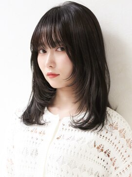アイニティ(Inity) [Inity]アッシュブラック×顔周りレイヤー[髪質改善/心斎橋］