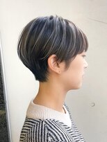 フェイス 石川町 (FACE)&nbsp;大人ハンサムショート/くびれヘア/前髪なし/30代/齋藤