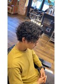 King gnu 常田風　spiral perm