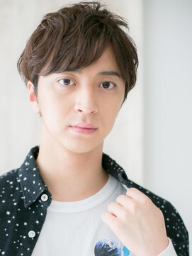 モッズヘア メン 新所沢店(mod's hair men) 流行りのグレージュアッシュ斜めバングビジカジショートb新所沢