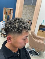 ノート ヘアーサロン(NOTE HAIR SALON)&nbsp;ツイストスパイラルパーマ×メッシュハイライト