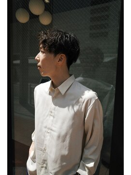 ブラウン バイ イフ 福島(BROWN by if) ビジネスショート/アップバングパーマ