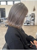 20代30代40代大人可愛いアッシュグレージュダブルカラー