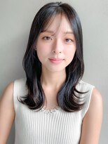 リヤン 表参道(lyann)&nbsp;レイヤー 小顔 デジタルパーマ ミニウルフ  チェリーブラウン ☆