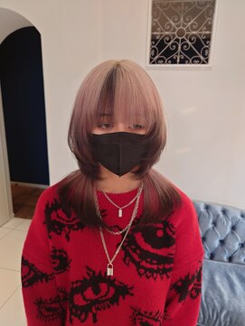 ルクール ヘアー プレジー(Le Coeur HAIR Plaisir) ホワイトベージュ×エンドブラック