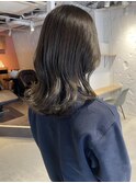 【松本咲花】春カラーオリーブベージュ初カラーブリーチなし韓国